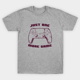 JUST ONE MORE GAME lineart version 2 T-Shirt